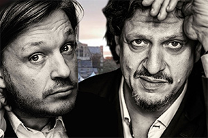 RHLSTP with Richard Herring. Image shows from L to R: Richard Herring, Jay Rayner