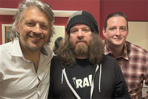 RHLSTP with Richard Herring. Image shows from L to R: Richard Herring, Ian Boldsworth, Barry Dodds