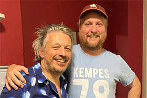 RHLSTP with Richard Herring. Image shows from L to R: Richard Herring, Tim Key