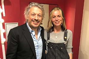 RHLSTP with Richard Herring. Image shows from L to R: Richard Herring, Louise Wener