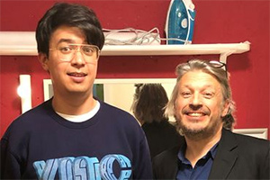 RHLSTP with Richard Herring. Image shows from L to R: Phil Wang, Richard Herring