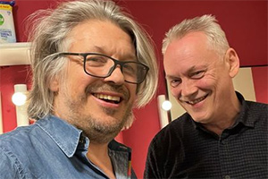 RHLSTP with Richard Herring. Image shows from L to R: Richard Herring, Terry Christian