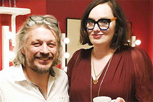 RHLSTP with Richard Herring. Image shows from L to R: Richard Herring, Deborah Frances-White