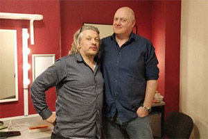 RHLSTP with Richard Herring. Image shows from L to R: Richard Herring, Dara O Briain