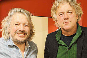 RHLSTP with Richard Herring. Image shows from L to R: Richard Herring, Alan Davies