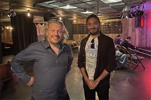 Image shows from L to R: Richard Herring, Bilal Zafar