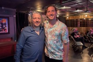 RHLSTP with Richard Herring. Image shows from L to R: Richard Herring, Seann Walsh