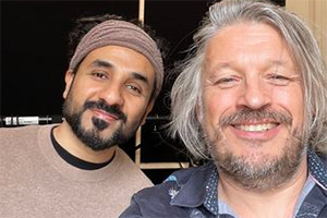 RHLSTP with Richard Herring. Image shows from L to R: Vir Das, Richard Herring