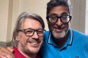 Image shows from L to R: Richard Herring, Sanjeev Kohli