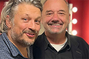 RHLSTP with Richard Herring. Image shows left to right: Richard Herring, Bob Mortimer