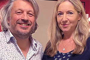 RHLSTP with Richard Herring. Image shows left to right: Richard Herring, Victoria Coren Mitchell