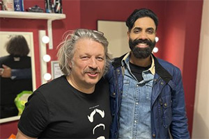 RHLSTP with Richard Herring. Image shows left to right: Richard Herring, Paul Chowdhry