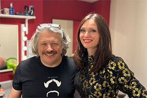 RHLSTP with Richard Herring. Image shows left to right: Richard Herring, Sophie Ellis-Bextor