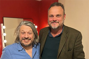 RHLSTP with Richard Herring. Image shows left to right: Richard Herring, Al Murray