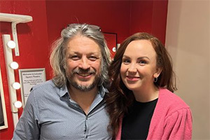 RHLSTP with Richard Herring. Image shows left to right: Richard Herring, Catherine Bohart