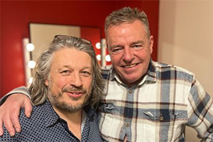 RHLSTP with Richard Herring. Image shows left to right: Richard Herring, Graham McPherson