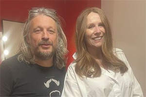 RHLSTP with Richard Herring. Image shows left to right: Richard Herring, Catherine Tate