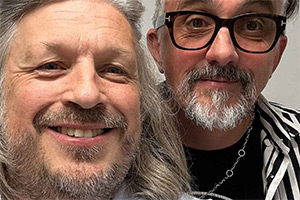 RHLSTP with Richard Herring. Image shows left to right: Richard Herring, Markus Birdman