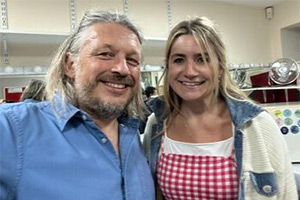 Image shows left to right: Richard Herring, Harriet Kemsley