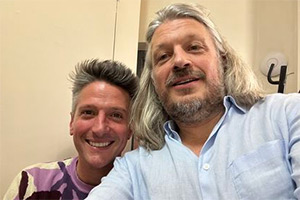 RHLSTP with Richard Herring. Image shows left to right: Stuart Goldsmith, Richard Herring