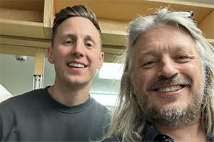 RHLSTP with Richard Herring. Image shows left to right: Shane Todd, Richard Herring