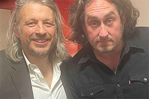 RHLSTP with Richard Herring. Image shows left to right: Richard Herring, Ross Noble