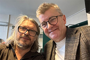 RHLSTP with Richard Herring. Image shows left to right: Richard Herring, Joe Pasquale