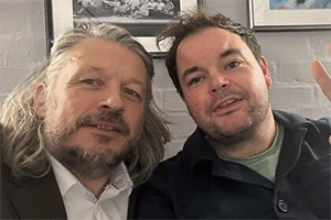 Image shows left to right: Richard Herring, Lloyd Griffith