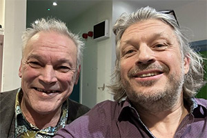 RHLSTP with Richard Herring. Image shows left to right: Nick Wilty, Richard Herring