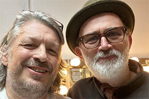 RHLSTP with Richard Herring. Image shows left to right: Richard Herring, Tommy Tiernan