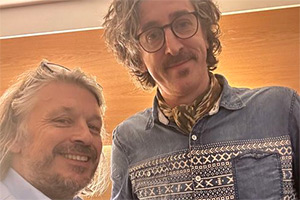 RHLSTP with Richard Herring. Image shows left to right: Richard Herring, Tom Wrigglesworth