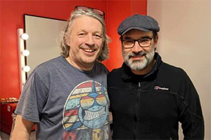 RHLSTP with Richard Herring. Image shows left to right: Richard Herring, Adam Buxton