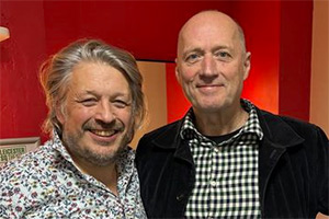 RHLSTP with Richard Herring. Image shows left to right: Richard Herring, Adrian Edmondson