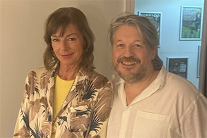 RHLSTP with Richard Herring. Image shows left to right: Doon Mackichan, Richard Herring