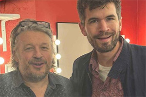 RHLSTP with Richard Herring. Image shows left to right: Richard Herring, Ivo Graham