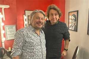 RHLSTP with Richard Herring. Image shows left to right: Richard Herring, Milton Jones