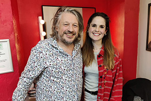 RHLSTP with Richard Herring. Image shows left to right: Richard Herring, Amy Hoggart