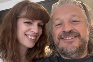 Image shows left to right: Catie Wilkins, Richard Herring