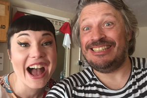 Richard Herring's Leicester Square Theatre Podcast. Image shows from L to R: Bec Hill, Richard Herring