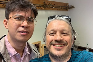 Image shows from L to R: Phil Wang, Richard Herring