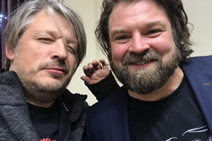 Richard Herring's Leicester Square Theatre Podcast. Image shows from L to R: Richard Herring, Glenn Wool