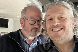 RHLSTP Morecambe and Wise Special with Robin Ince. Image shows from L to R: Robin Ince, Richard Herring