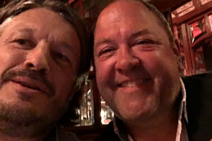 Richard Herring's Leicester Square Theatre Podcast. Image shows from L to R: Richard Herring, Mark Addy