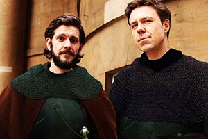 Rosencrantz And Guildenstern Are Dead. Image shows from L to R: Rosencrantz (Mathew Baynton), Guildenstern (Andrew Buchan)