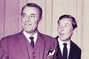 Round The Horne. Image shows from L to R: Hugh Paddick, Kenneth Williams. Copyright: BBC