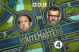 Punt & Dennis: Route Masters. Image shows left to right: Steve Punt, Hugh Dennis