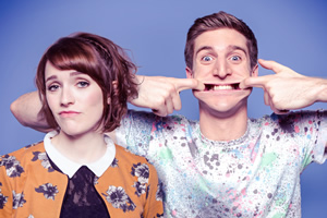 Siblings. Image shows from L to R: Hannah (Charlotte Ritchie), Dan (Tom Stourton). Copyright: Bwark Productions