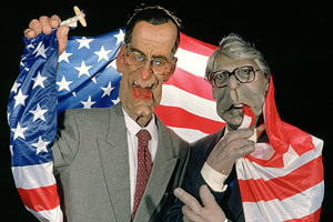 George Bush and John Major. Copyright: Central Independent Television