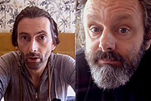 Staged. Image shows from L to R: David (David Tennant), Michael (Michael Sheen)