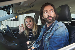 Staged. Image shows from L to R: Georgia (Georgia Tennant), David (David Tennant)